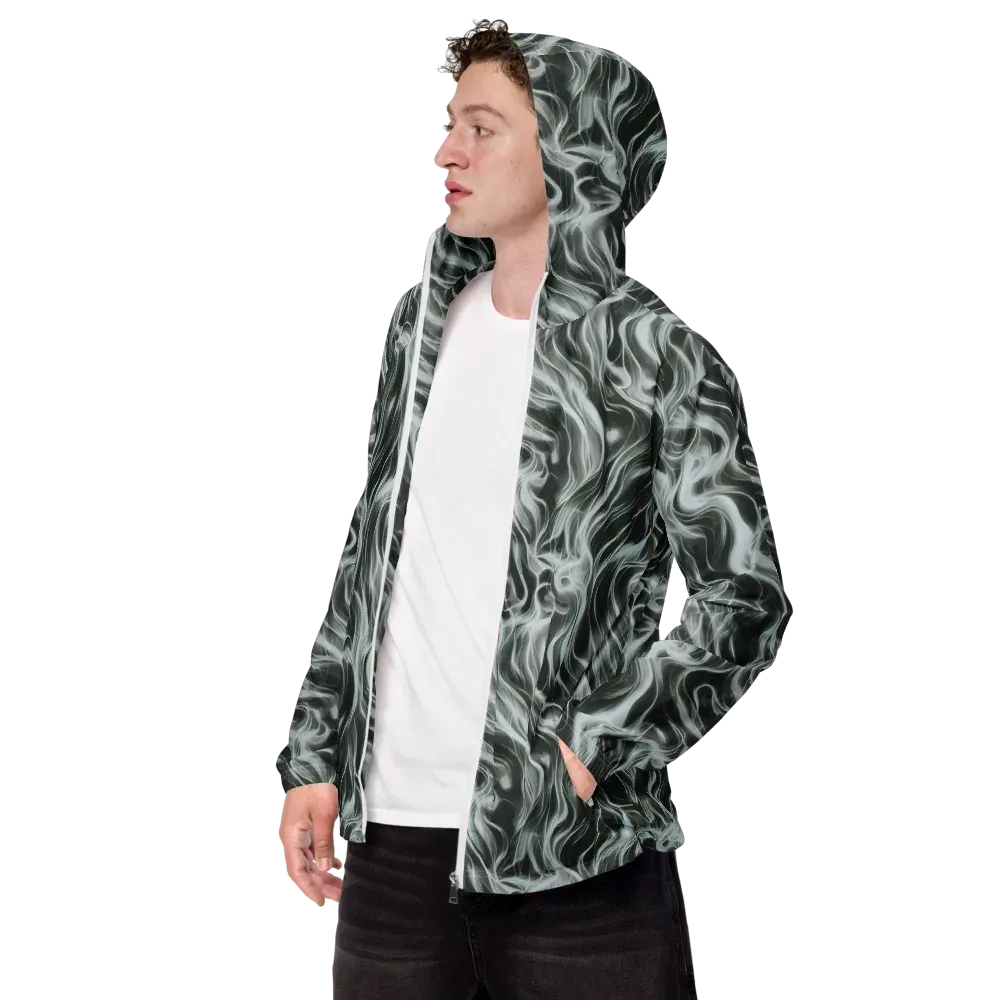 Smoke Tide on Men's Windbreaker — Left Front