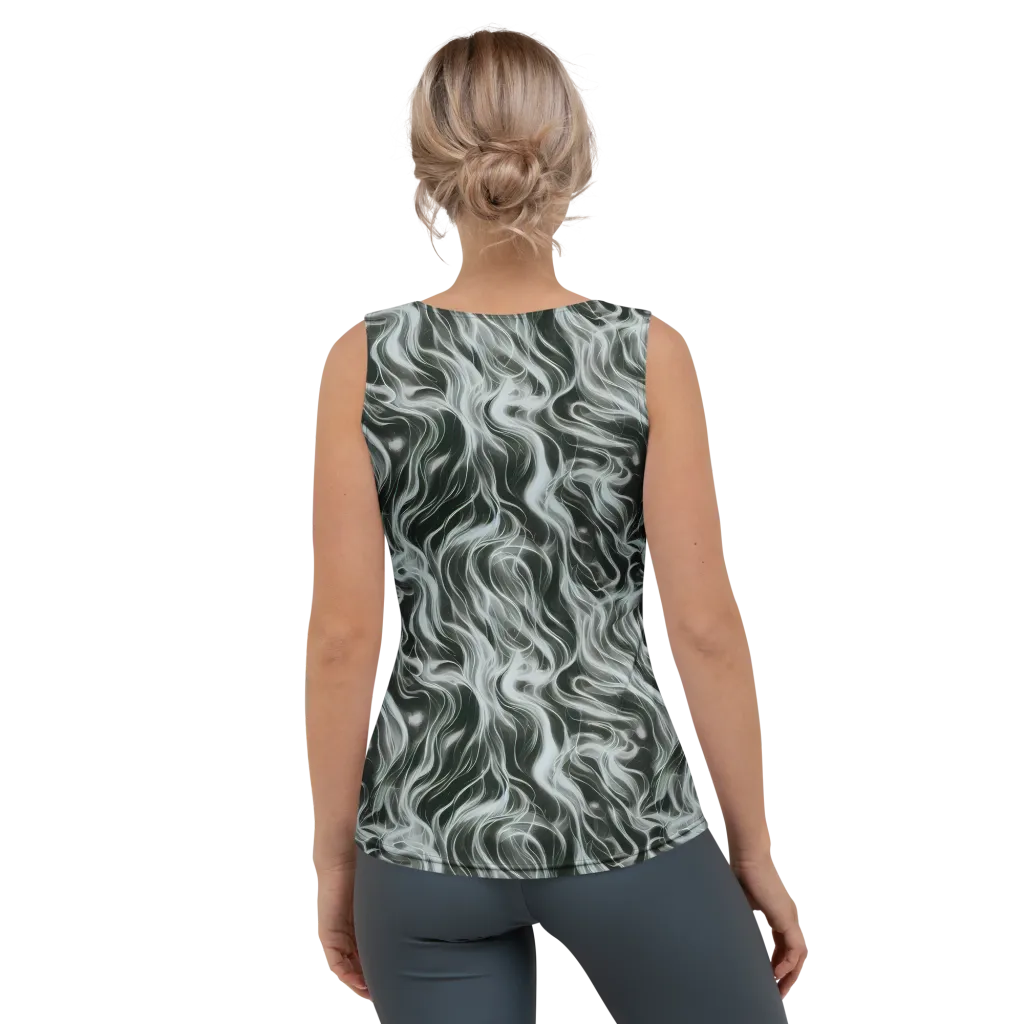 Smoke Tide on Women's Tank Top — Back