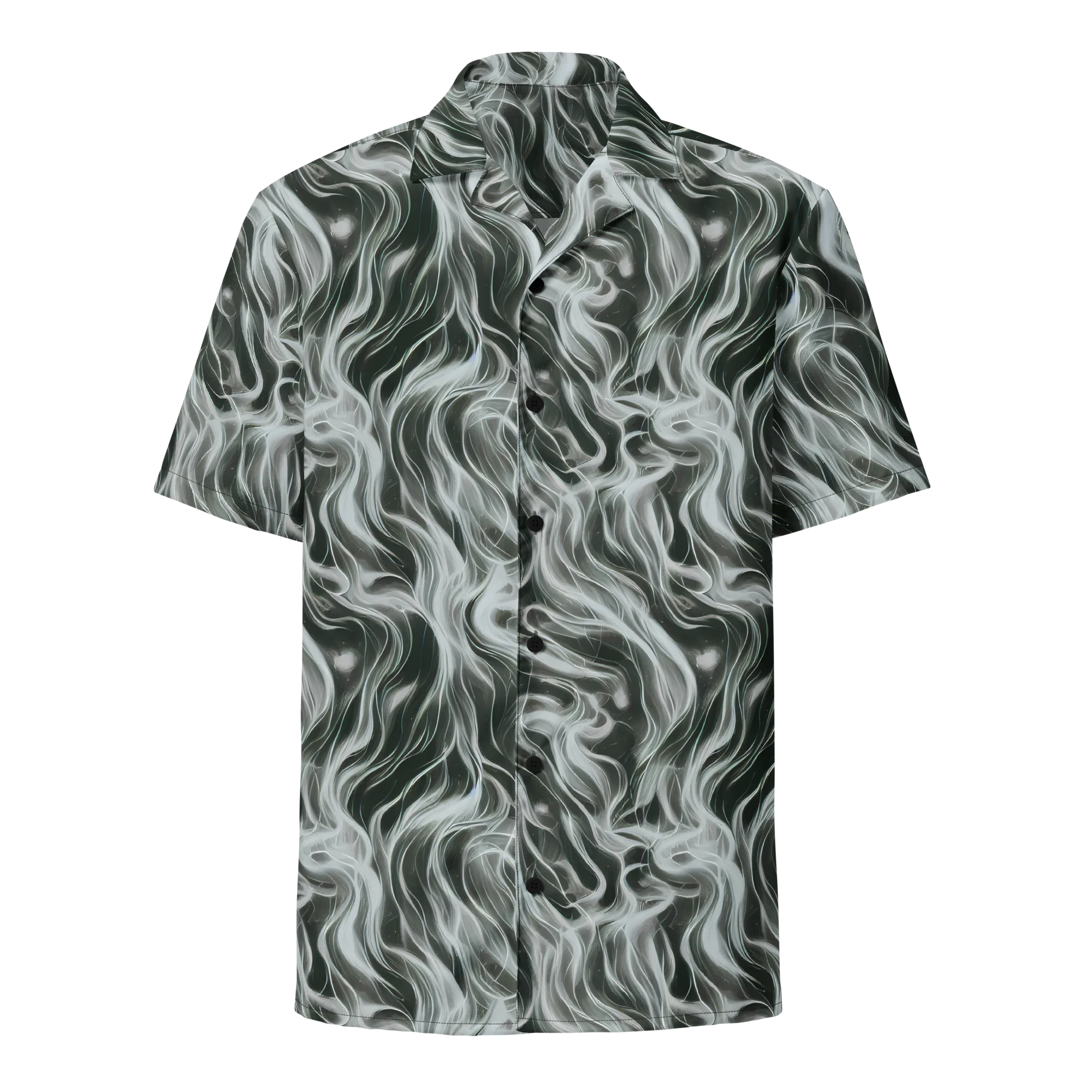 Smoke Tide on Button Shirt — Front