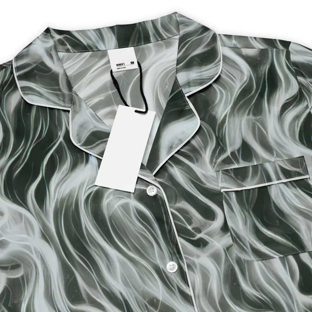 Smoke Tide on Women's Short Sleeve Pajama Top — Product details