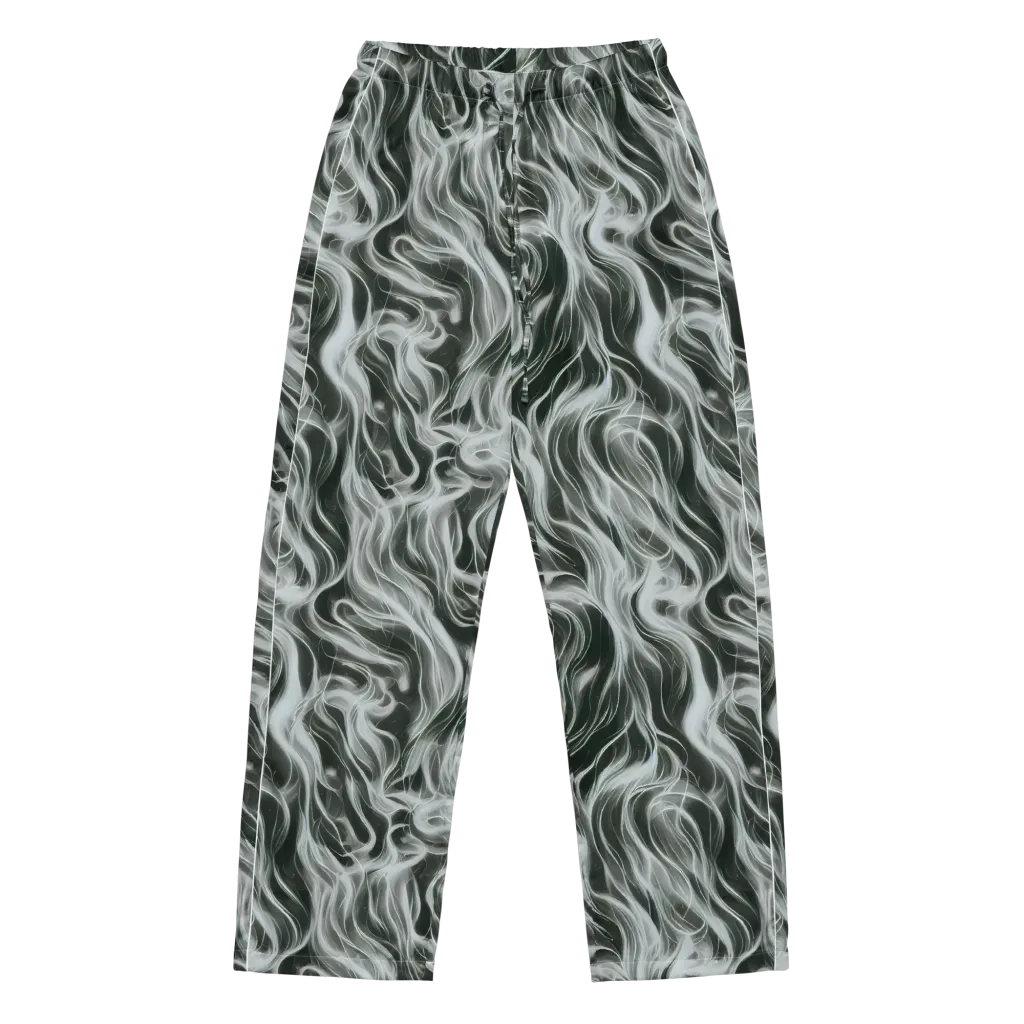Smoke Tide on Women's Pajama Pants — Front