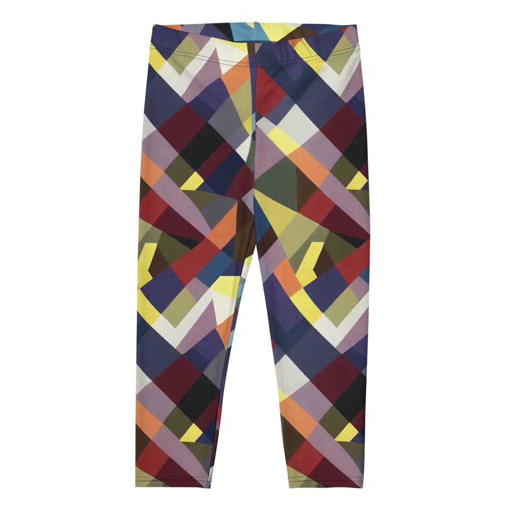 Prismatic Relay on Capri Leggings — Front