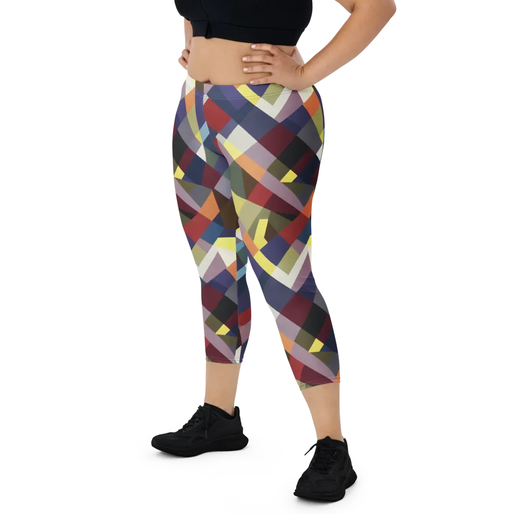 Prismatic Relay on Capri Leggings — Front