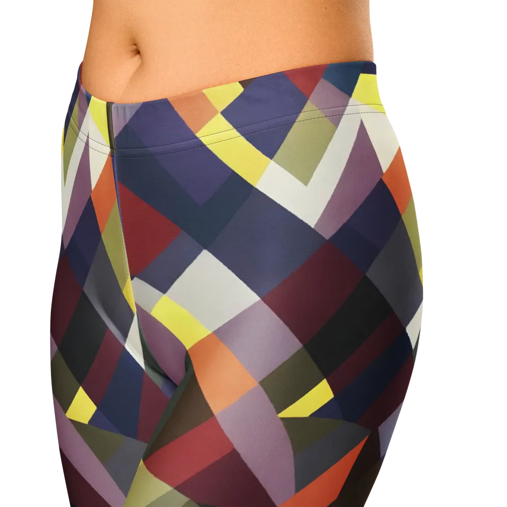 Prismatic Relay on Capri Leggings — Zoomed-in