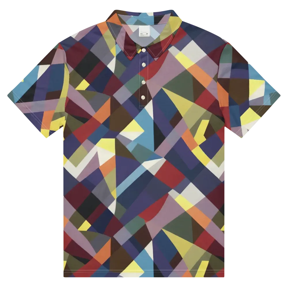 Prismatic Relay on Men's Slim Fit Polo Shirt — Front