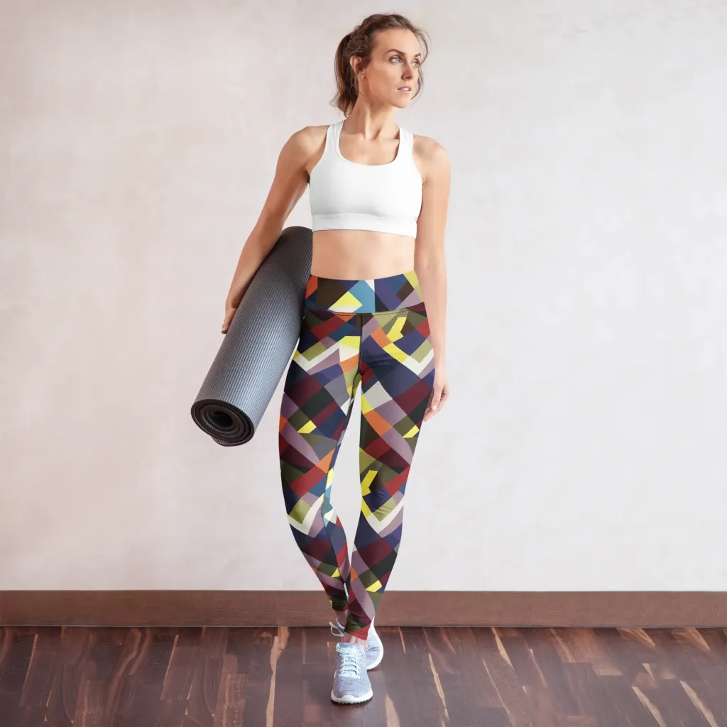 Prismatic Relay on Yoga Leggings — Front