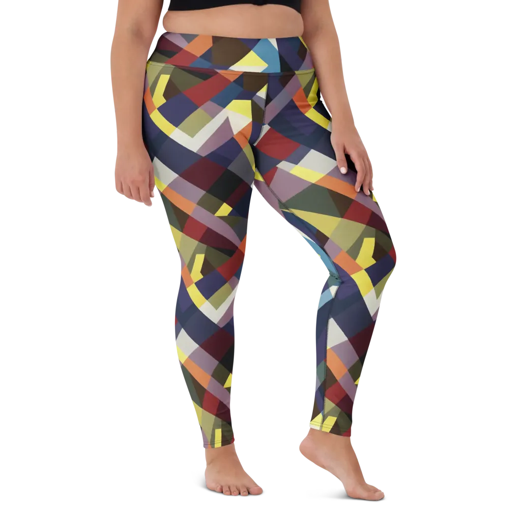 Prismatic Relay on Yoga Leggings — Front