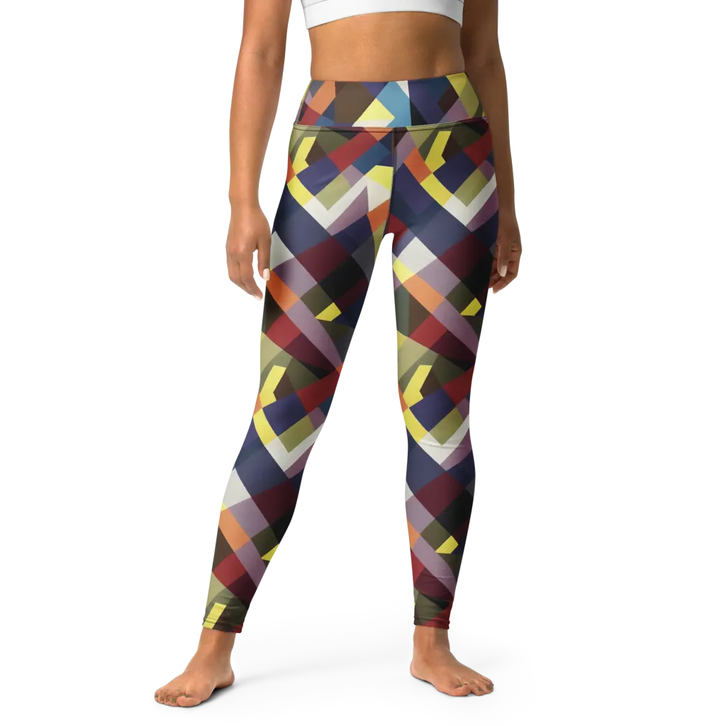 Prismatic Relay on Yoga Leggings — Front