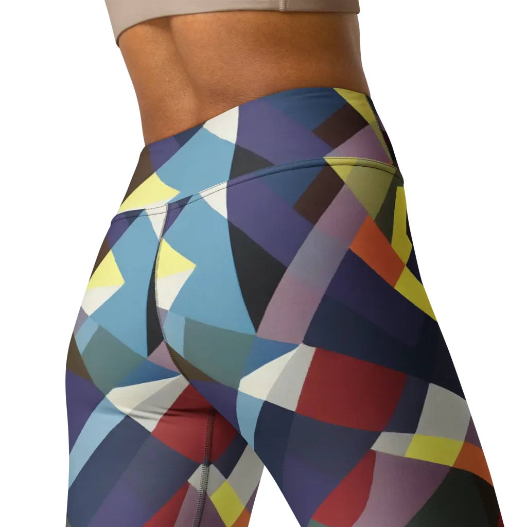 Prismatic Relay on Yoga Leggings — Back