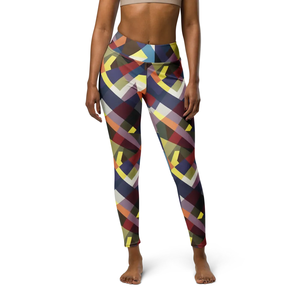 Prismatic Relay on Yoga Leggings — Front
