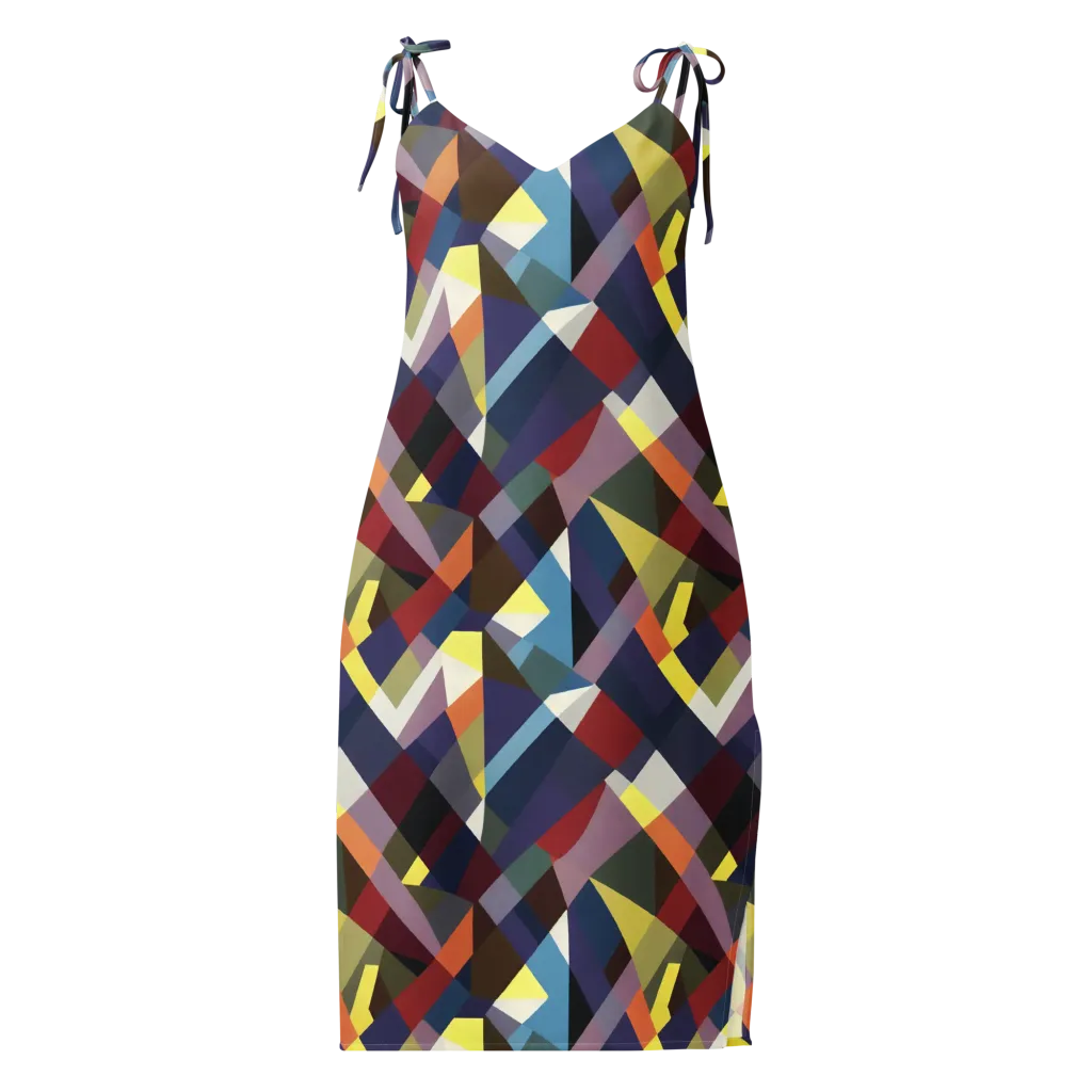 Prismatic Relay on Slip Dress — Front