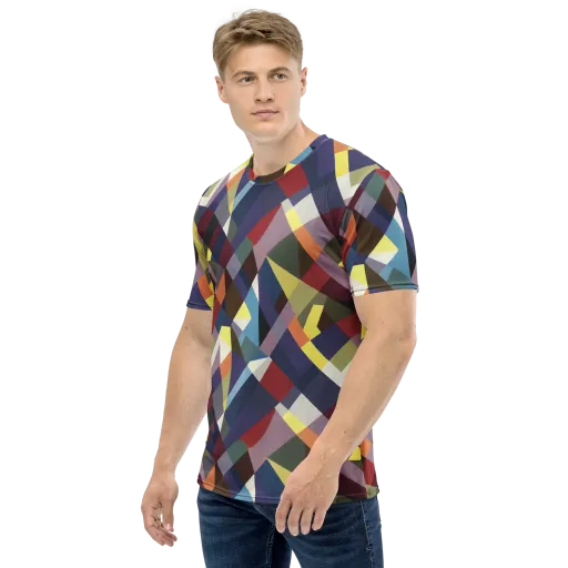 Prismatic Relay on a Men's Crew Neck T-Shirt