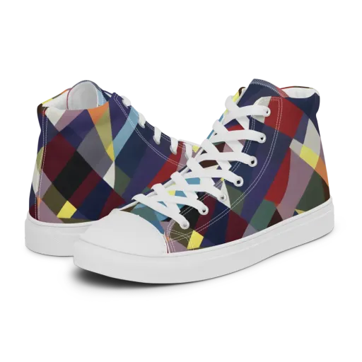 Prismatic Relay on a Men's High Top Canvas Shoes