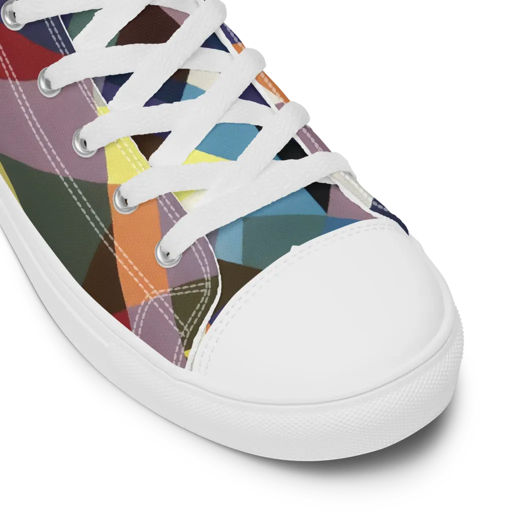 Prismatic Relay on Men's High Top Canvas Shoes — Product details