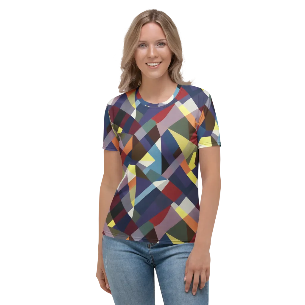 Prismatic Relay on Women's Crew Neck T-Shirt — Front