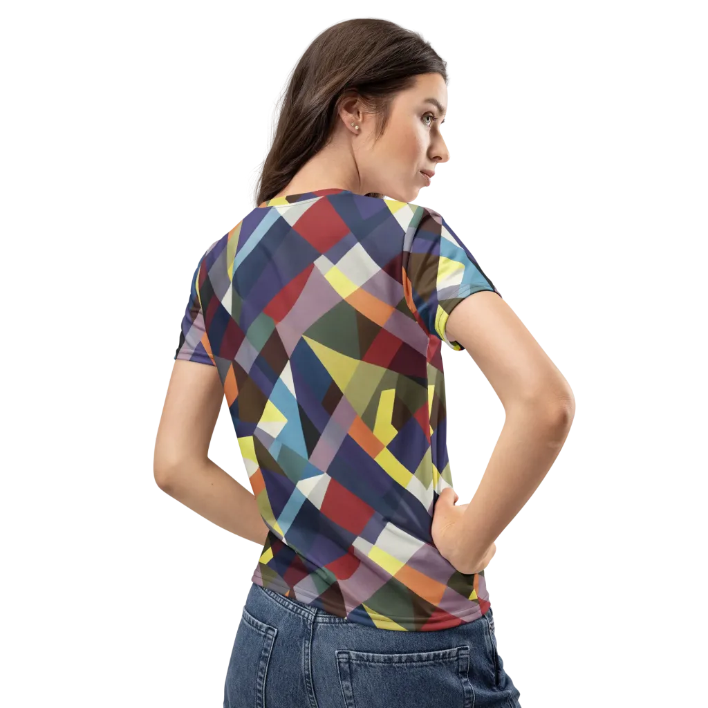 Prismatic Relay on Women's Crew Neck T-Shirt — Back