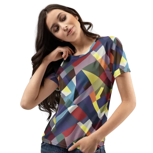 Prismatic Relay on Women's Crew Neck T-Shirt
