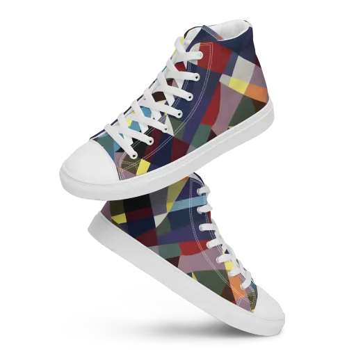 Prismatic Relay on a Women's High Top Canvas Shoes