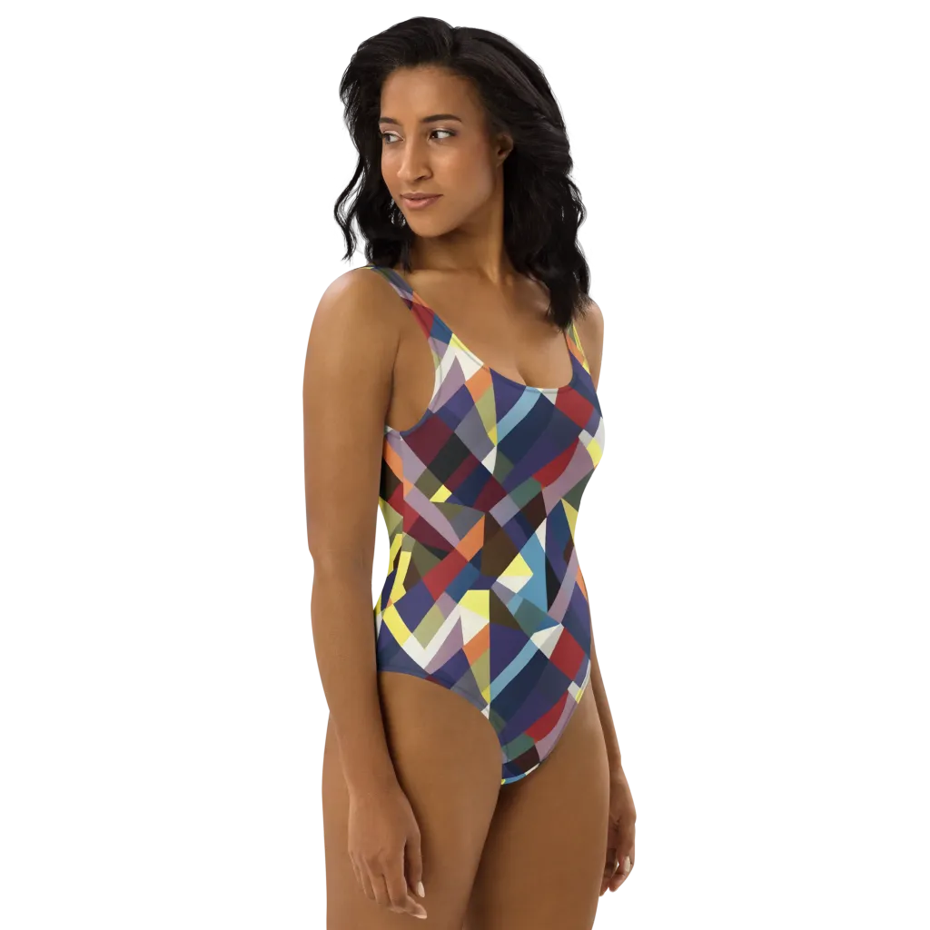Prismatic Relay on One-Piece Swimsuit — Right