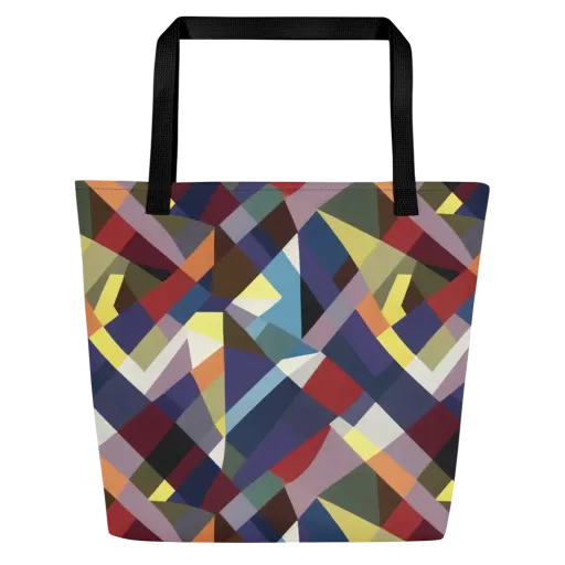 Prismatic Relay on a Large Tote Bag W/ Pocket