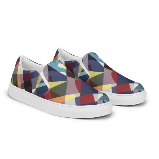 Prismatic Relay on a Women's Slip-On Canvas Shoes