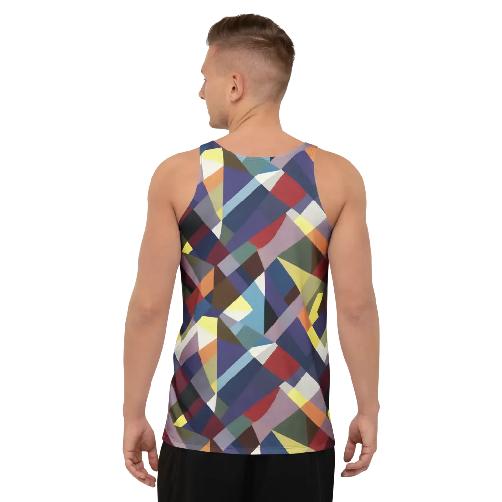 Prismatic Relay on Men's Tank Top — Back