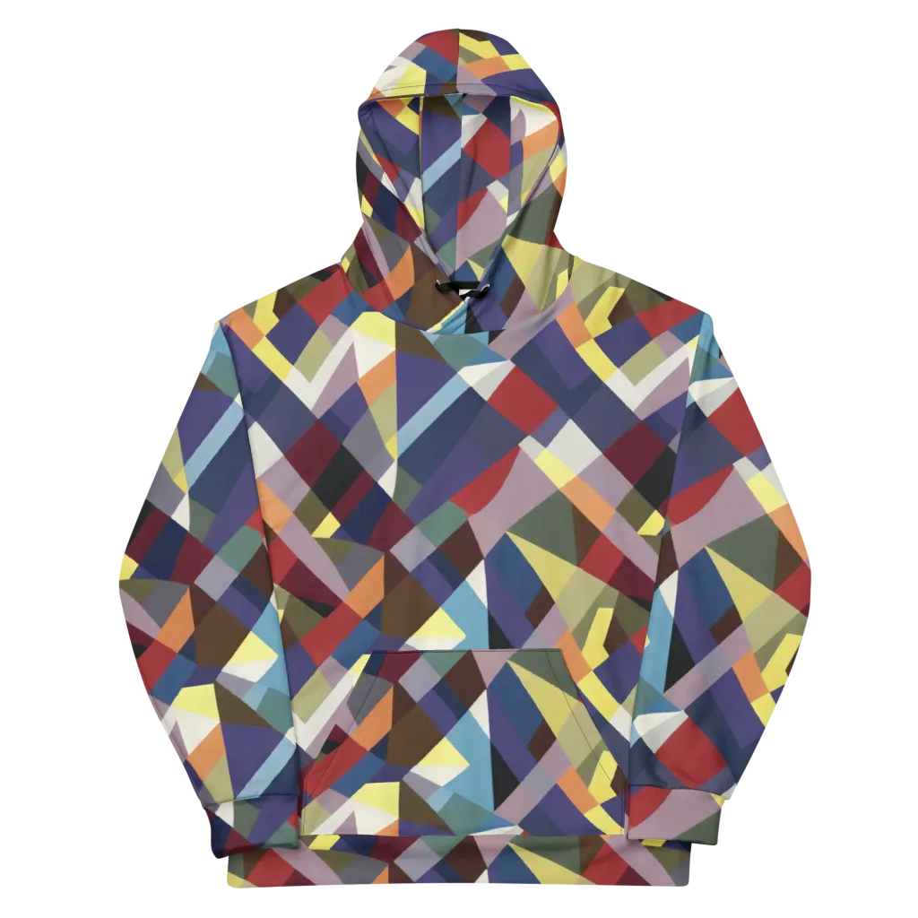 Prismatic Relay on Cotton Hoodie — Front