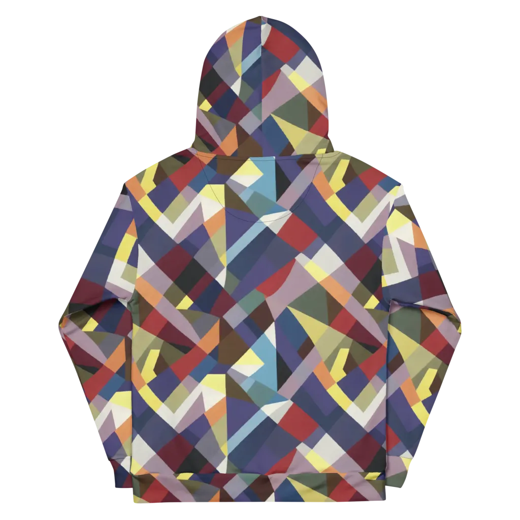 Prismatic Relay on Cotton Hoodie — Back