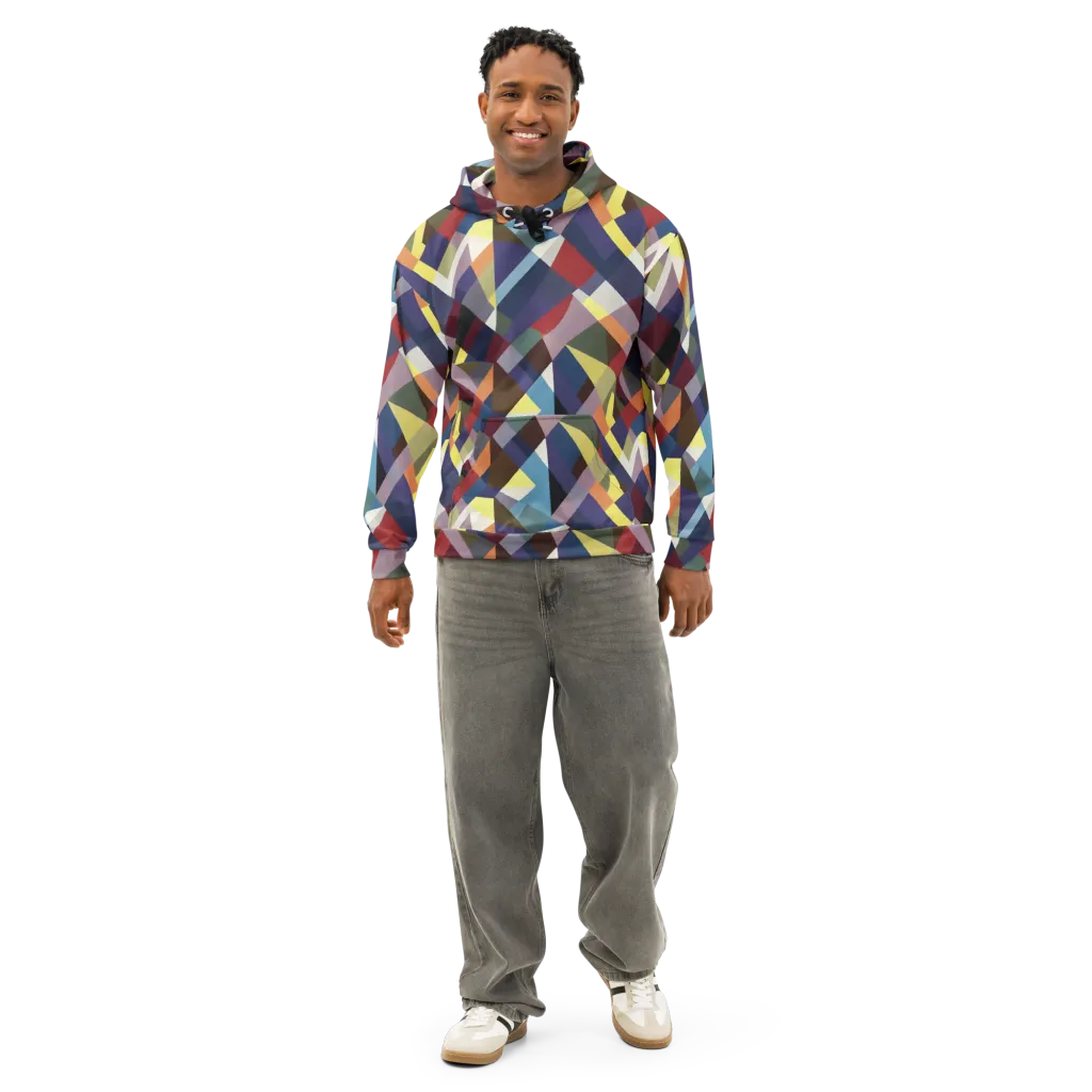 Prismatic Relay on Cotton Hoodie — Front