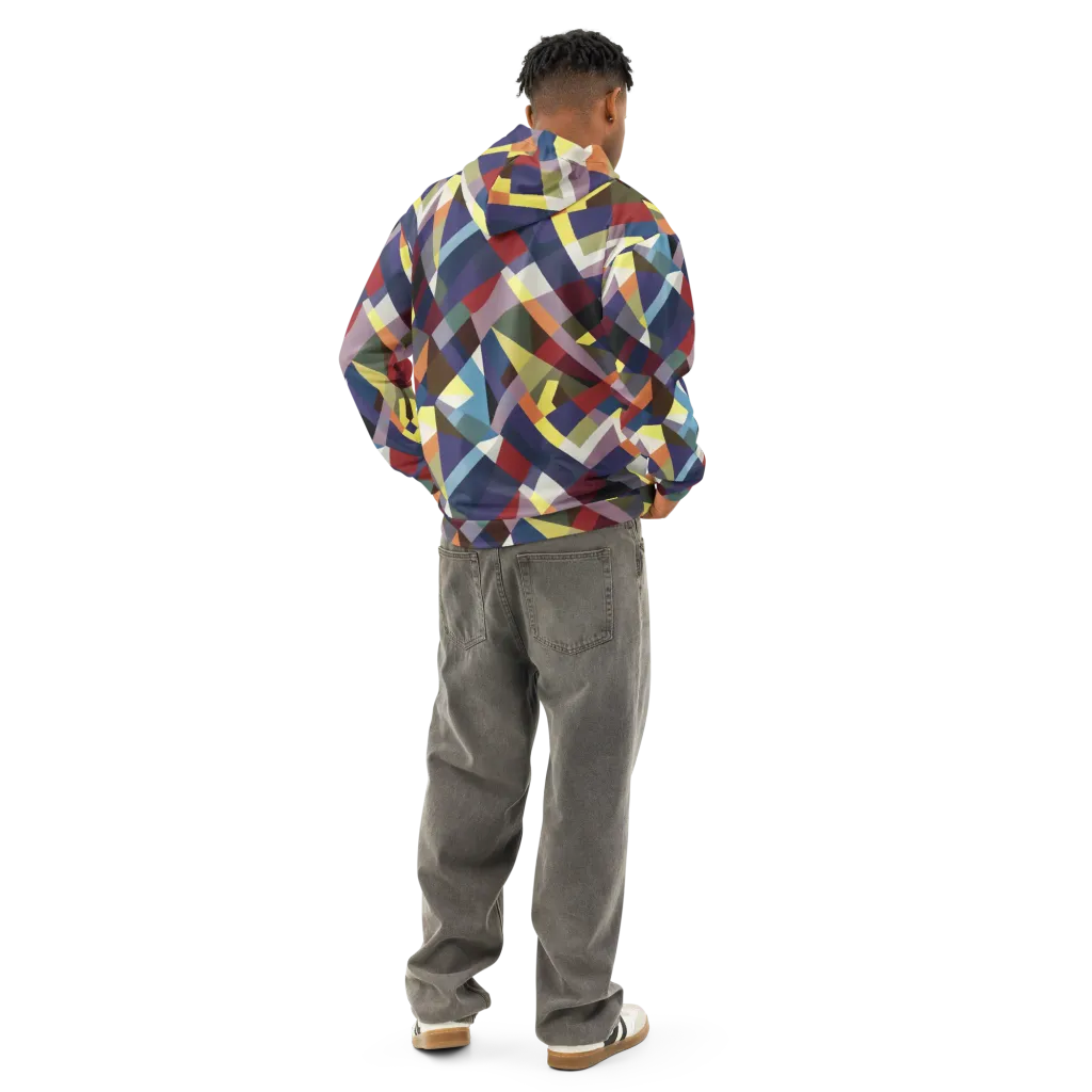 Prismatic Relay on Cotton Hoodie — Back