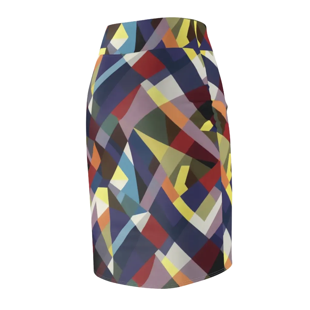 Prismatic Relay on Pencil Skirt — Back Side