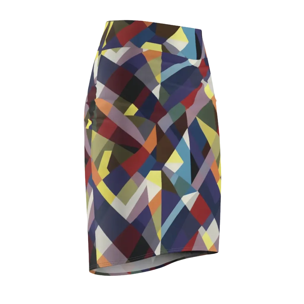 Prismatic Relay on Pencil Skirt — Front Side