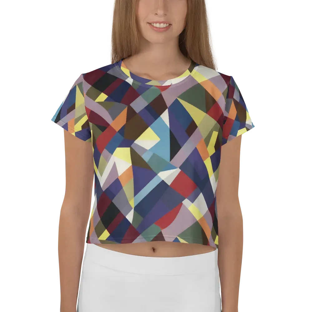 Prismatic Relay on Crop Tee — Front