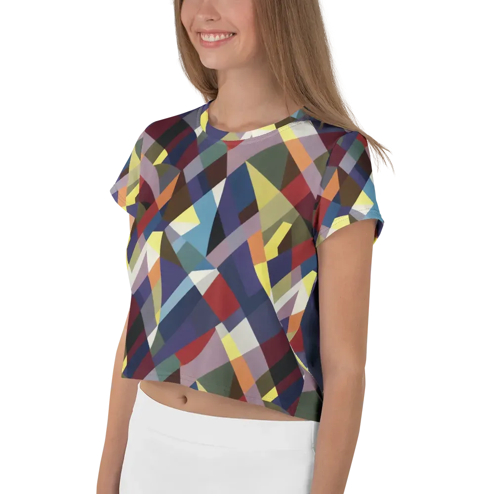 Prismatic Relay on Crop Tee — Left