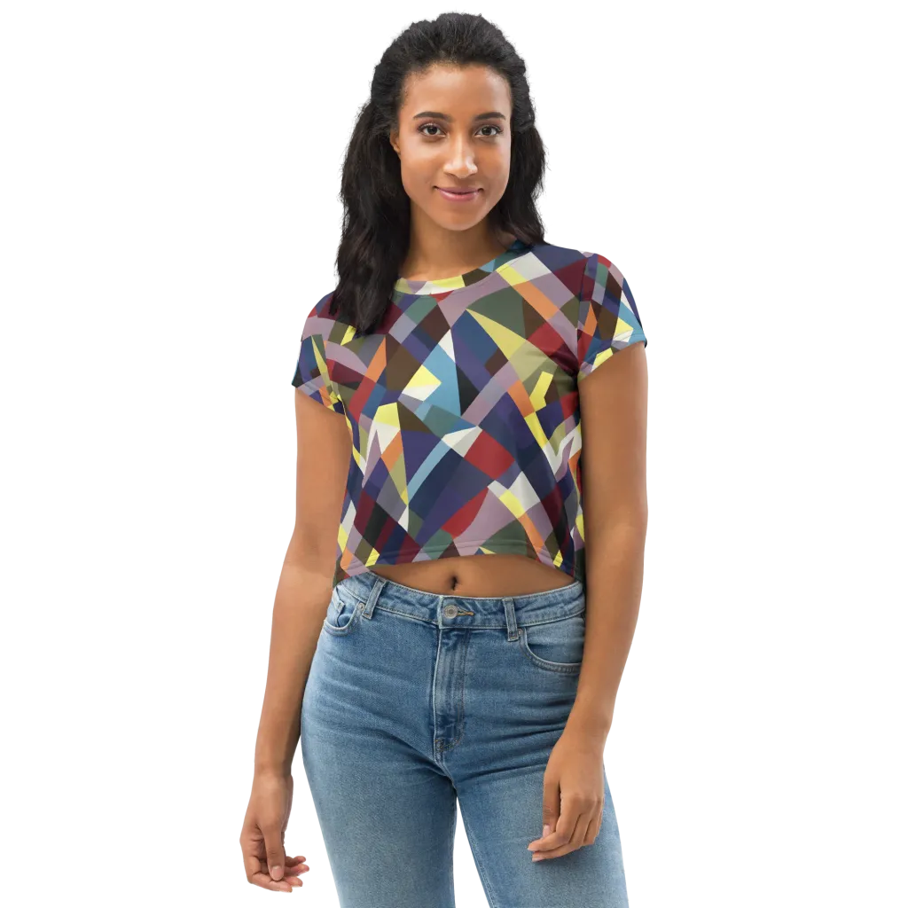 Prismatic Relay on Crop Tee — Front
