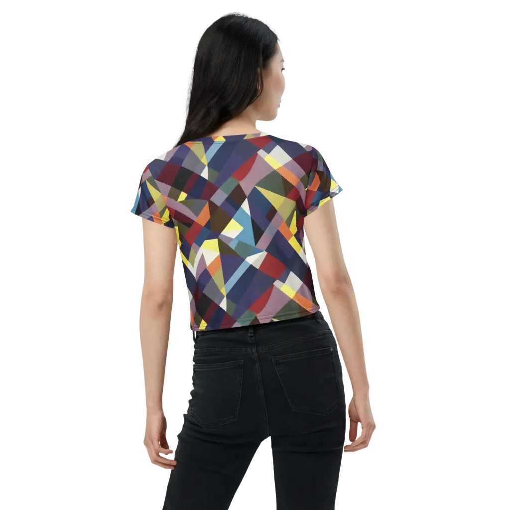 Prismatic Relay on Crop Tee — Back