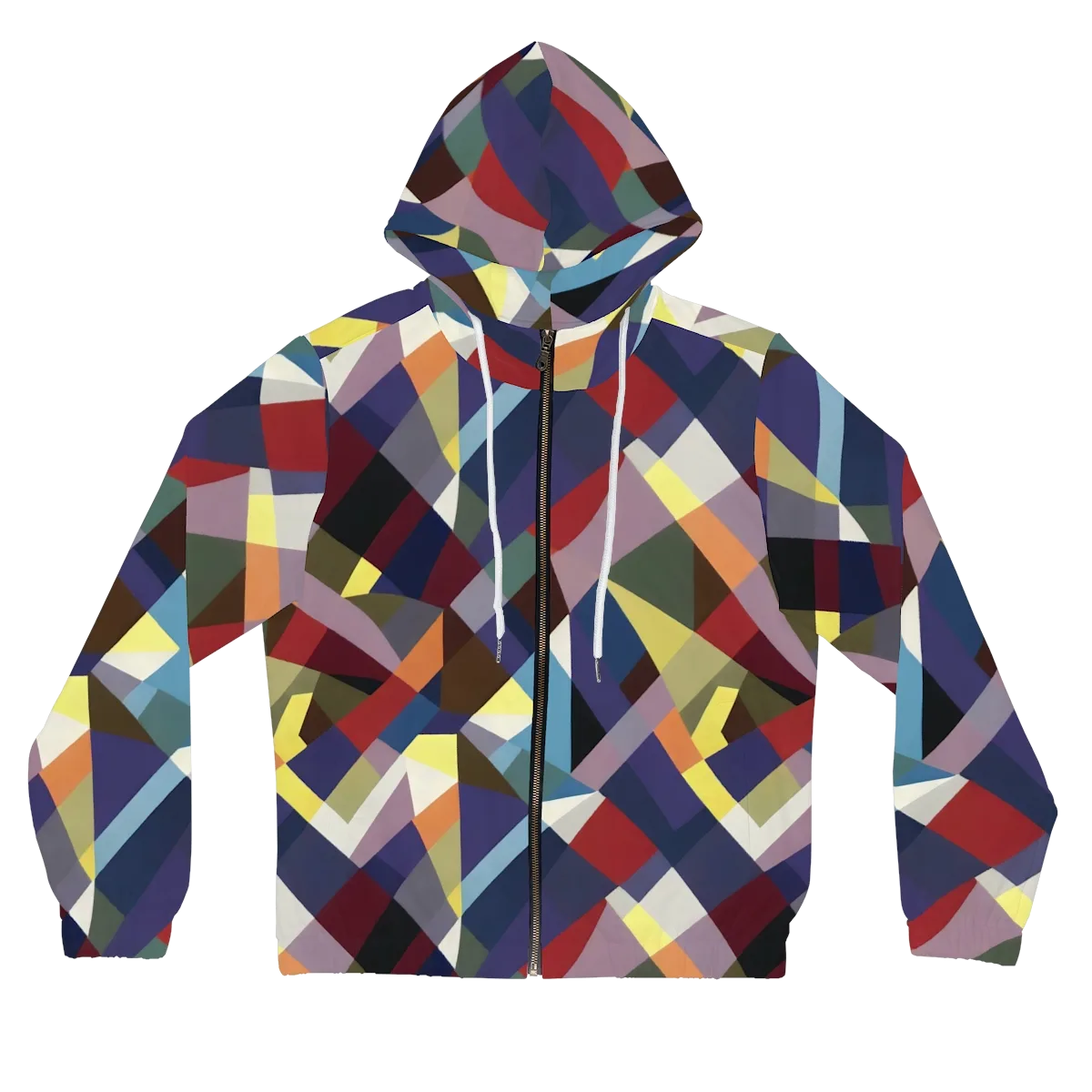 Prismatic Relay on Women's Full-Zip Hoodie — Front