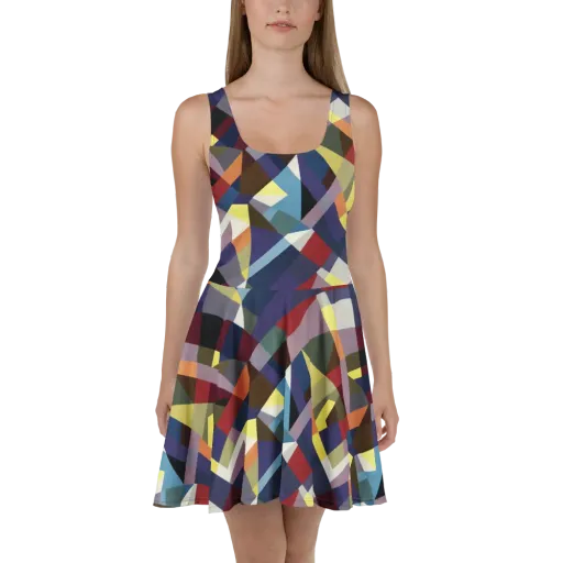 Prismatic Relay on a Skater Dress