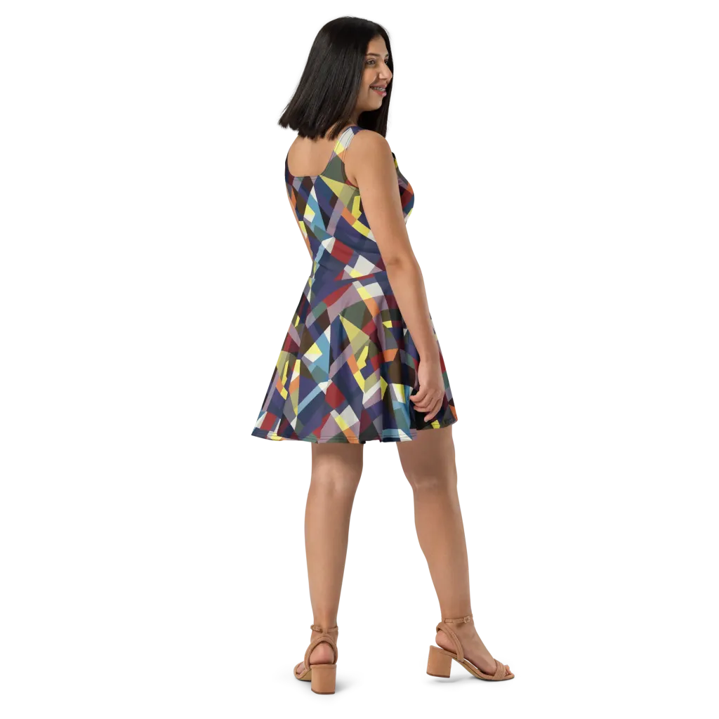 Prismatic Relay on Skater Dress — Right