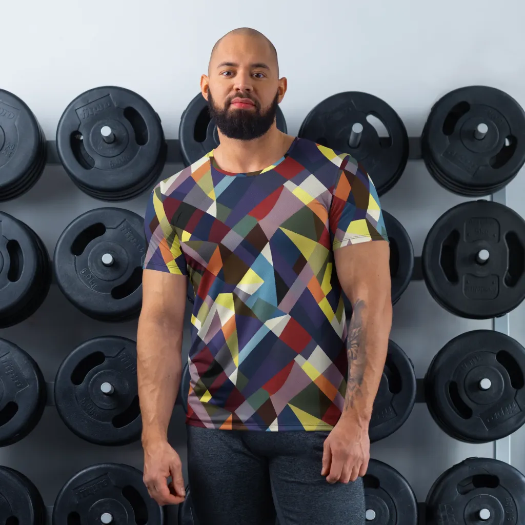 Prismatic Relay on Men's Athletic T-Shirt — Front