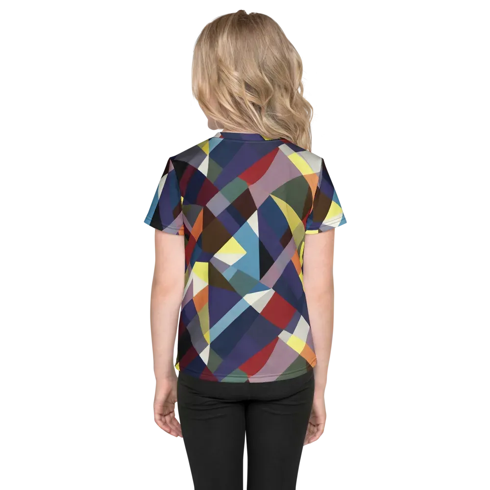 Prismatic Relay on Kids Crew Neck T-Shirt — Back