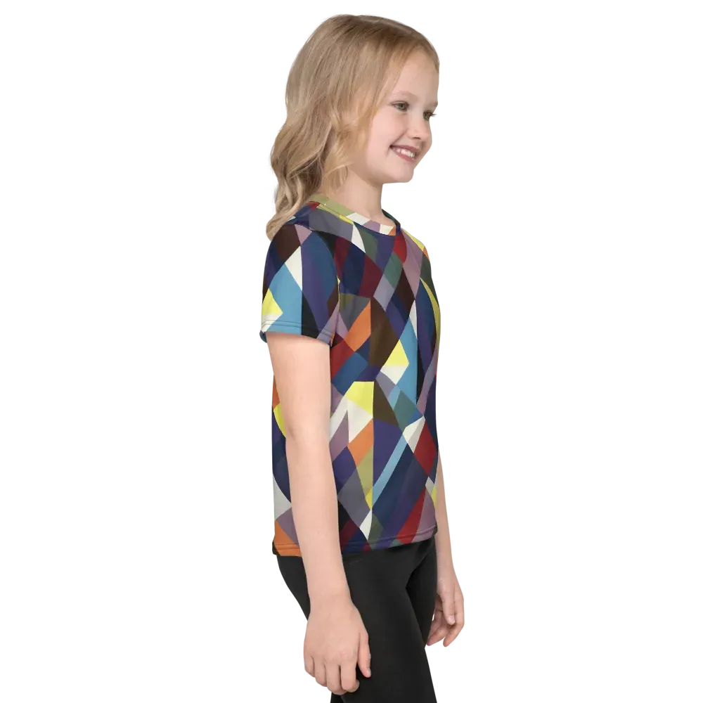 Prismatic Relay on Kids Crew Neck T-Shirt — Right