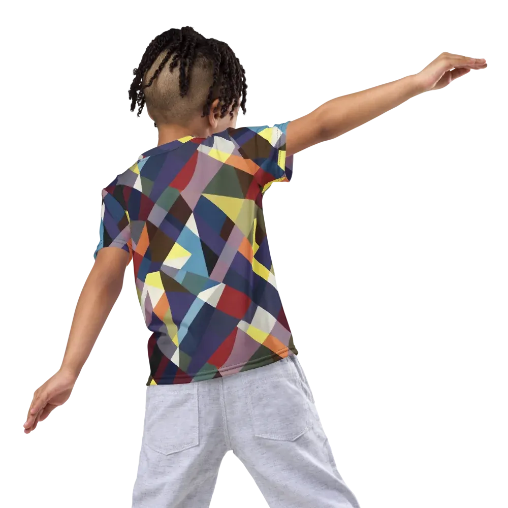 Prismatic Relay on Kids Crew Neck T-Shirt — Back