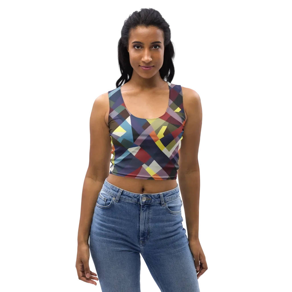Prismatic Relay on Crop Top — Front