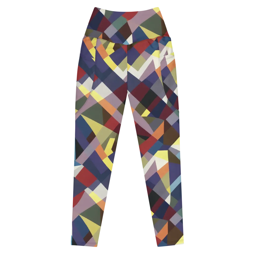 Prismatic Relay on Leggings with Pockets — Front