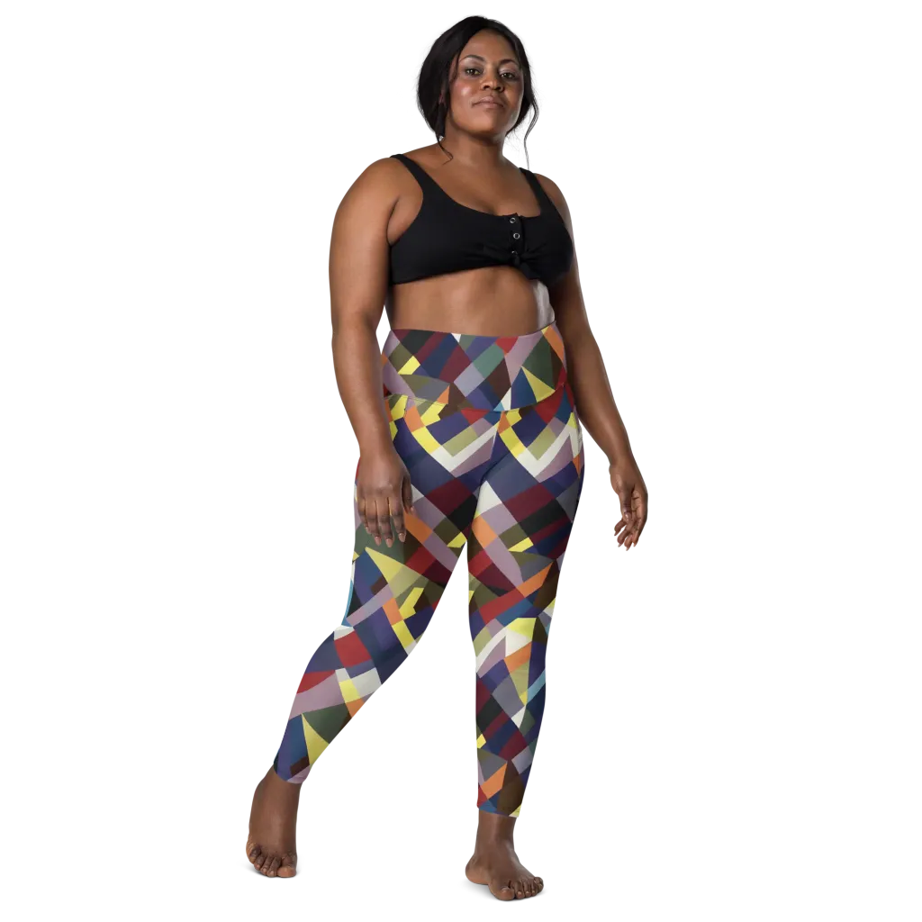 Prismatic Relay on Leggings with Pockets — Front