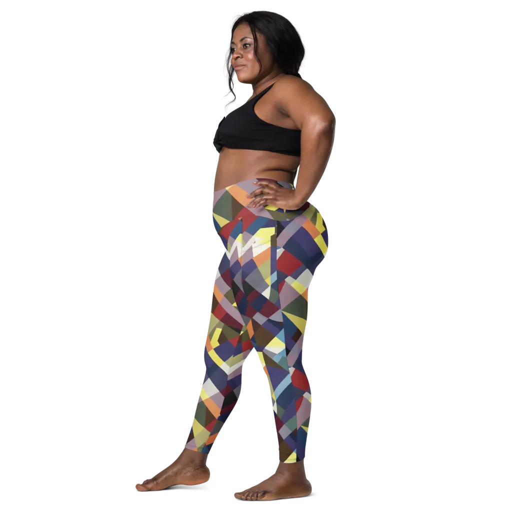 Prismatic Relay on Leggings with Pockets — Left