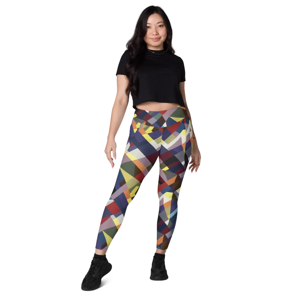 Prismatic Relay on Leggings with Pockets — Front