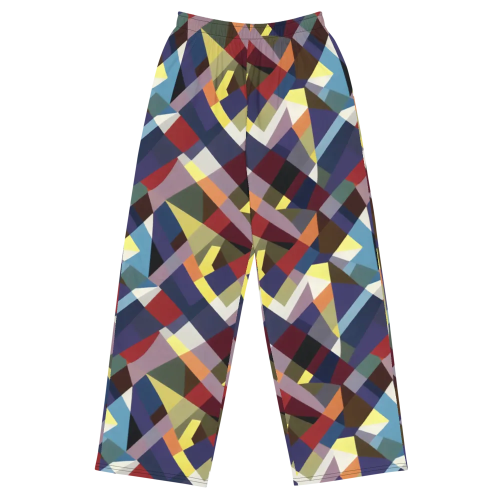 Prismatic Relay on Wide-Leg Pants — Front