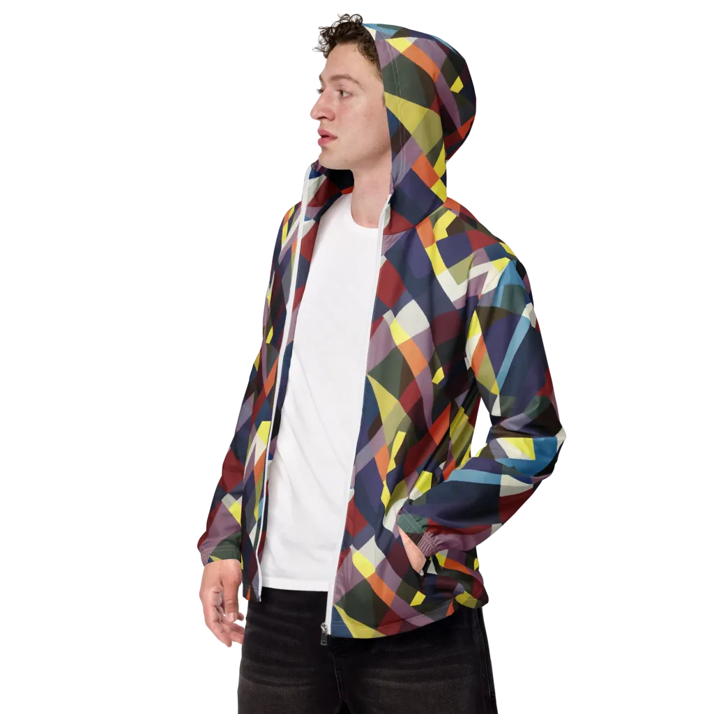 Prismatic Relay on Men's Windbreaker — Left Front